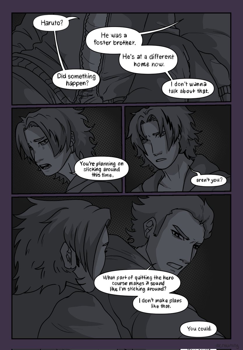 Cr0wning's tweet photo. Day 7: Free day
 
Enjoy this comic of a scene from the fanfic "Fundamental Theorem of Heroics" by @/NightowlRobin on ao3

One of my Fav Shinso fics!!! 

#shinkamiweek2026 #shinsohitoshi #denkikaminari #shinkami #mha https://t.co/0wrvjj3v03