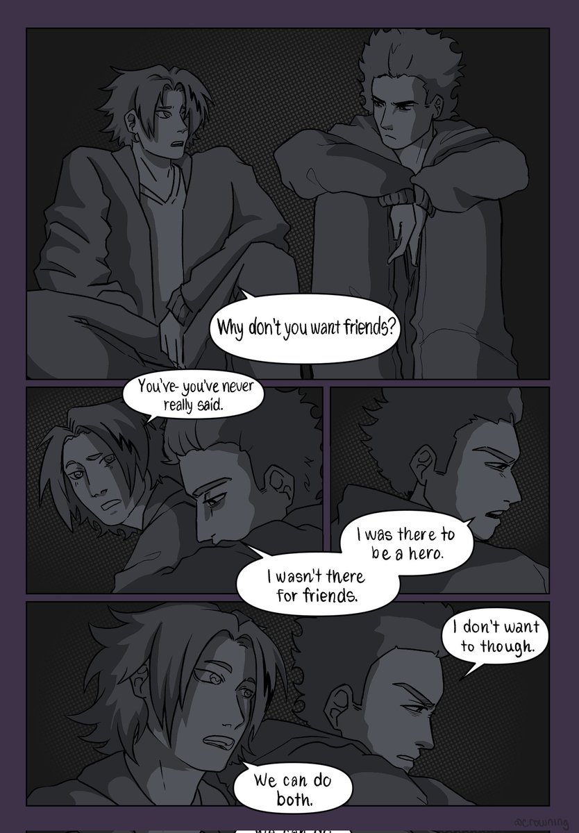 Cr0wning's tweet photo. Day 7: Free day
 
Enjoy this comic of a scene from the fanfic "Fundamental Theorem of Heroics" by @/NightowlRobin on ao3

One of my Fav Shinso fics!!! 

#shinkamiweek2026 #shinsohitoshi #denkikaminari #shinkami #mha https://t.co/0wrvjj3v03