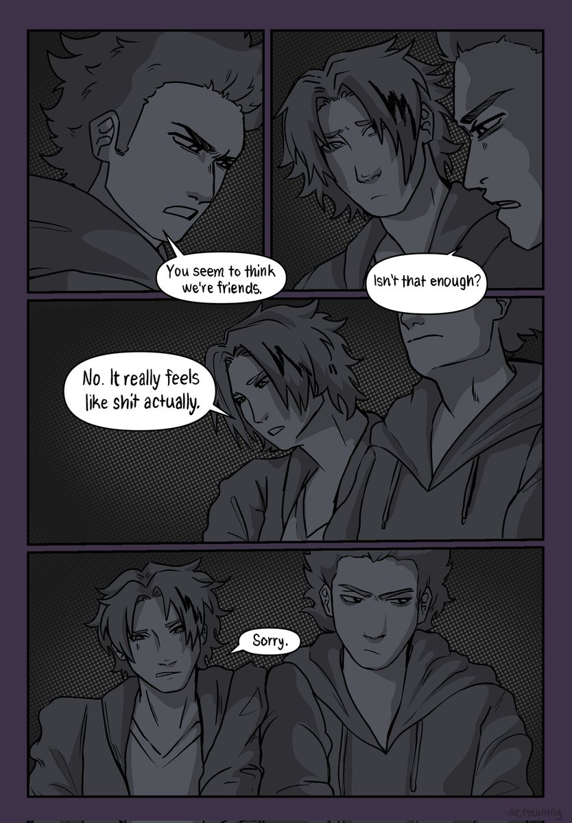 Cr0wning's tweet photo. Day 7: Free day
 
Enjoy this comic of a scene from the fanfic "Fundamental Theorem of Heroics" by @/NightowlRobin on ao3

One of my Fav Shinso fics!!! 

#shinkamiweek2026 #shinsohitoshi #denkikaminari #shinkami #mha https://t.co/0wrvjj3v03