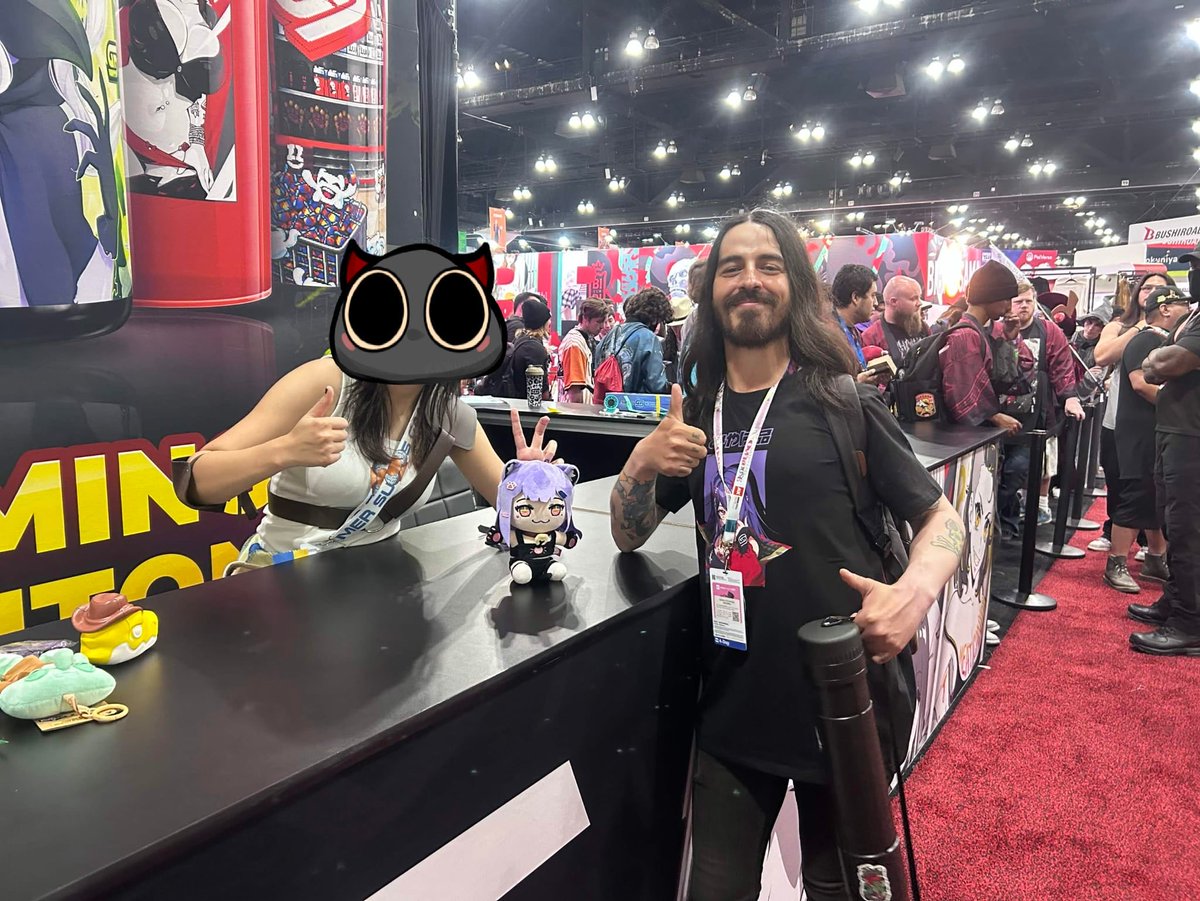 KnightInAbyss's tweet photo. Always my favorite part of the con! #Noombas #AX2026 #VTuber https://t.co/fZBRwj02Zo
