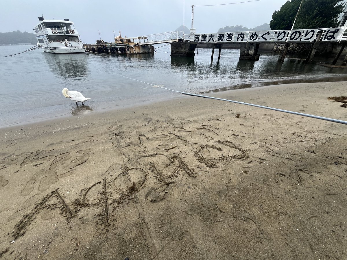 wheelie901's tweet photo. 三津浜に謎の先客おってわろた https://t.co/n1YH9wvuxL