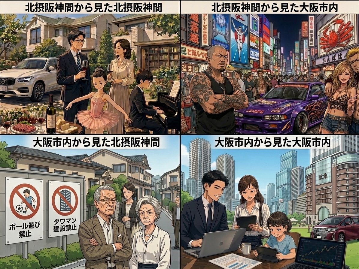 pomdepartments1's tweet photo. 北摂阪神間と大阪市内も似てる感じかも。 https://t.co/hr5Anv2uoZ
