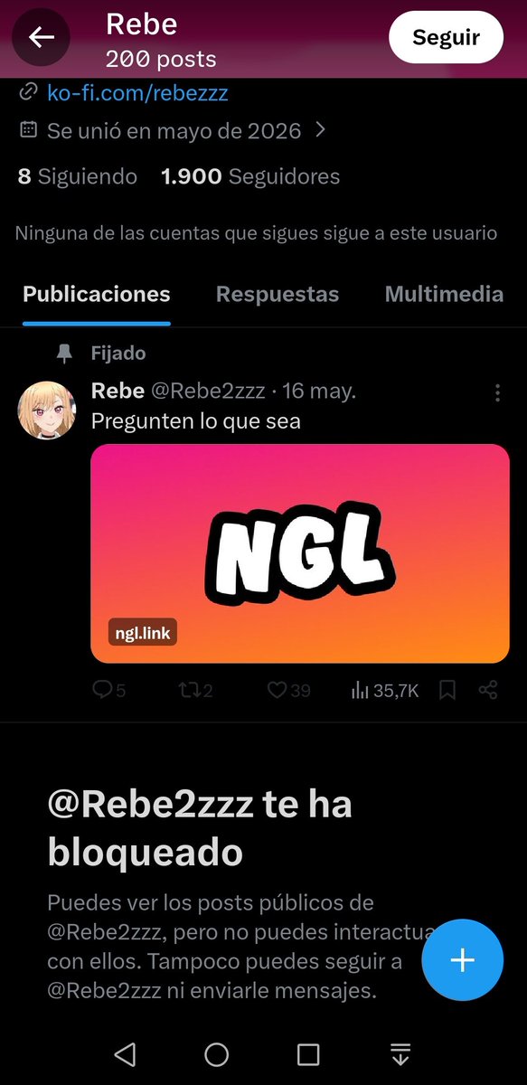 TakedaSendo's tweet photo. Bueno, sé que hace mucho no publico esto, pero es más que nada para dar un aviso y que no vayan a creerle a esta usuaria. Yo estuve hablando con ella; pasó el tiempo y empezó a vender contenido. Cuando decidí comprarle por primera vez, ¡pum!, me bloqueó. No es de fiar, ojo. https://t.co/h1ekaXvQnh