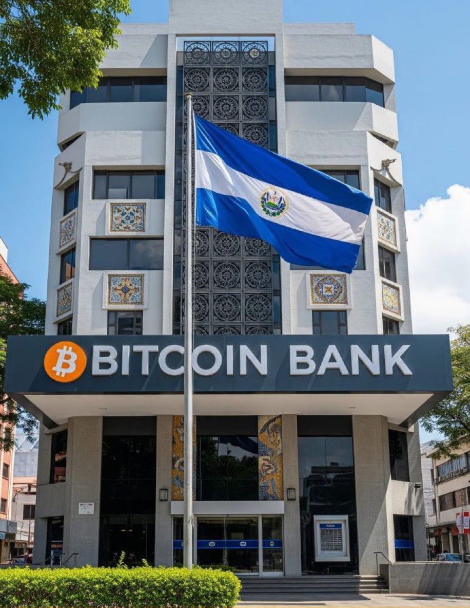 SusieWillesReal's tweet photo. IT’S HAPPENING. 🇸🇻⚡️

El Salvador is officially opening the world’s first $Bitcoin Bank. The era of traditional banking is over. The digital gold rush is just beginning. 🏦🧡

Are you ready to bank on the future? 🇸🇻🚀 https://t.co/EEzsineE3Y