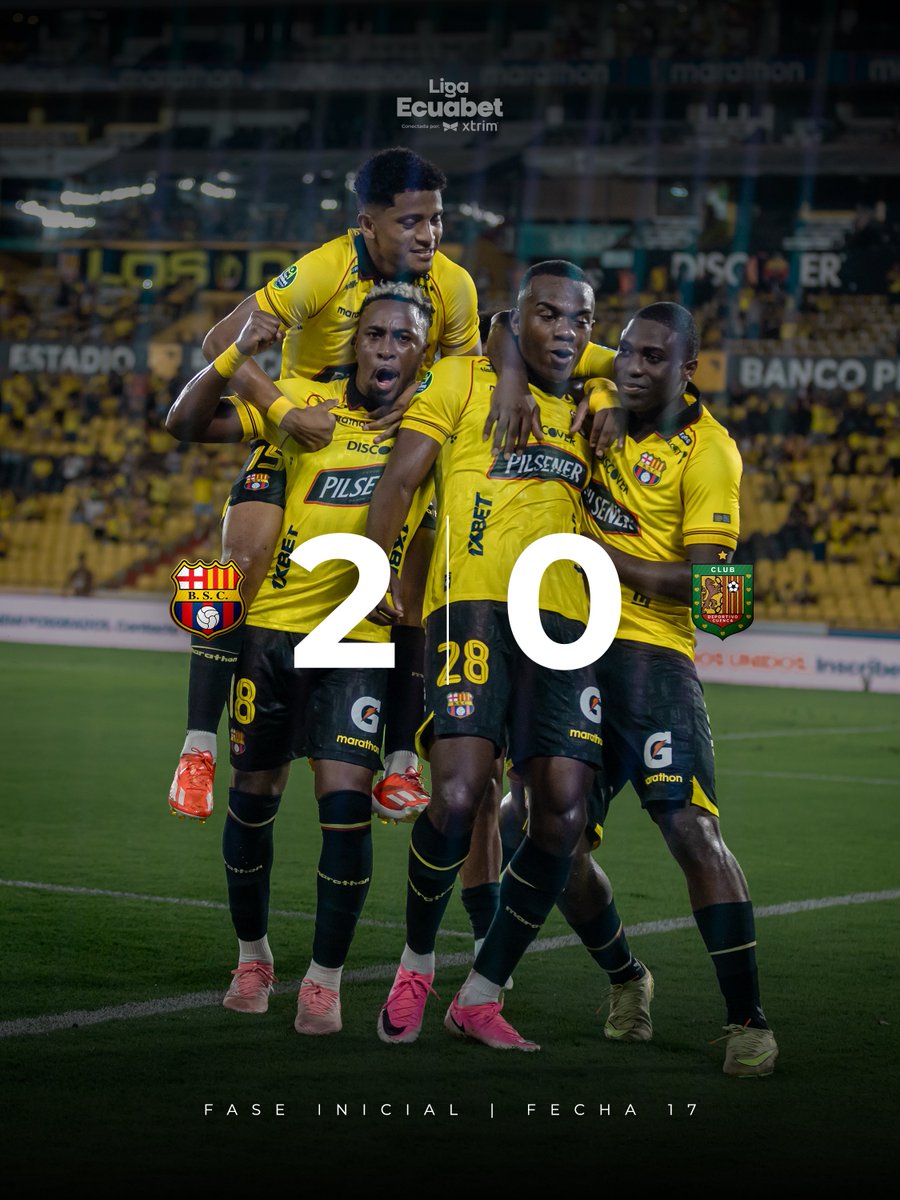 BarcelonaSC's tweet photo. Victoria en casa. 🏟️💛
¡Vamos, Barcelona!

#BarcelonaMiPasión
#LigaEcuabet https://t.co/GedpyKhbSF