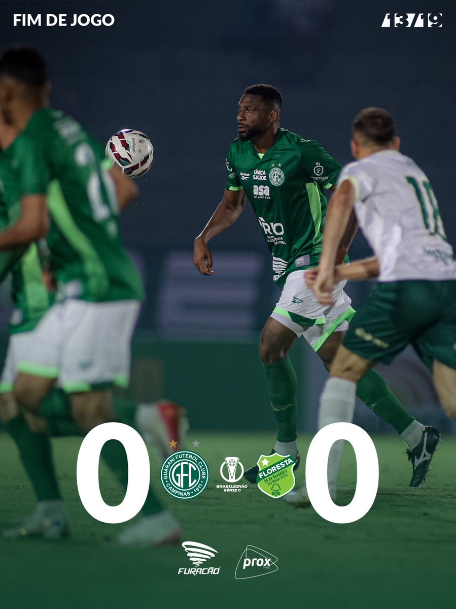 guaranifc's tweet photo. Fim de jogo no Brinco: Guarani empata sem gols com o Floresta e chega aos 23 pontos no Campeonato Brasileiro.

No próximo domingo o Bugre enfrenta o Paysandu, fora de casa. https://t.co/g76dXouNnZ