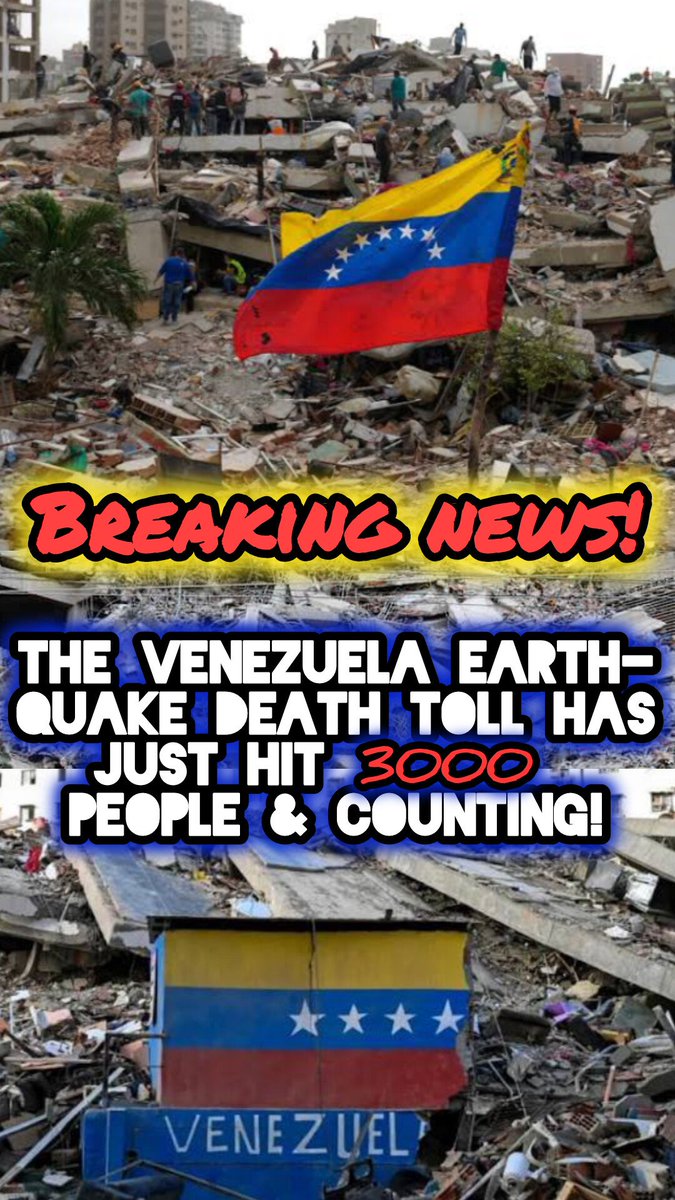 Shanedavis3348's tweet photo. BREAKING! The Venezuela Quake That RUMBLED Those Poor 3rd World Country Suckers Has Just Risen To 3000 Ppl! Whoa! Frickin' Unreal! #Venezuela #earthquake https://t.co/bo7JLkXo3V
