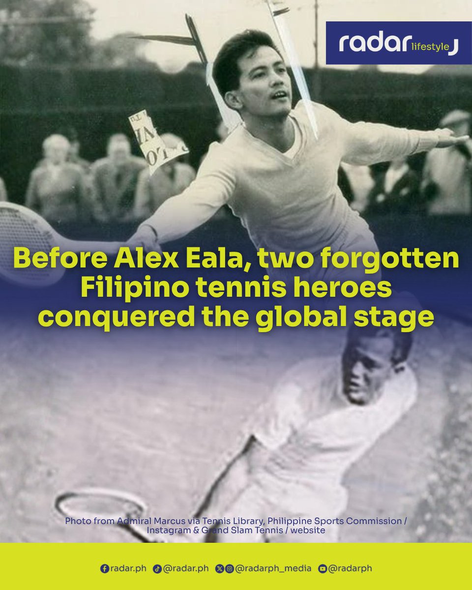 radarph_media's tweet photo. Most Filipinos know Alex Eala as the face of Philippine tennis.

But here’s a piece of sports trivia many have forgotten: decades before Eala was born, the Philippines already had two tennis stars who regularly battled the world’s best on the biggest courts.

Their names were Felicisimo Ampon and Raymundo Deyro—a golden tandem that helped make the Philippines one of Asia’s tennis powers during the 1940s and 1950s.

At a time when international travel was far more difficult than today, the two Filipinos journeyed across Europe and North America to compete in Grand Slam tournaments against some of the sport’s greatest legends.

Ampon, nicknamed the “Mighty Mite,” became an international sensation because of his remarkable size. Standing just around five feet tall and weighing barely 115 pounds, he routinely defeated much larger opponents using speed, precision, and relentless court coverage.

His résumé remains one of the finest ever assembled by a Filipino tennis player. He reached the quarterfinals of the French Open in both 1952 and 1953, advanced to the fourth round of the US Championships four times, won the prestigious Wimbledon Plate in 1948, and captured the 1950 Pan American Tennis Championship after defeating American star Bill Talbert.

Over nearly three decades, Ampon also became the Philippines’ greatest Davis Cup player, finishing with a national record 40 overall victories.

Deyro, meanwhile, was every bit as accomplished. The steady baseliner reached the fourth round of the French Open in 1953 and the third rounds of both Wimbledon and the US Championships. He represented the Philippines in a record 37 Davis Cup ties and remained a mainstay of the national team until he was 43 years old.

The pair produced one of Philippine sports’ greatest moments at the 1958 Asian Games in Tokyo.

Deyro defeated Ampon in an all-Filipino men’s singles final to win the gold medal, guaranteeing the Philippines both gold and silver. They then reunited in doubles to capture another gold, completing one of the country’s most dominant performances in Asian tennis history.

Together, they even defeated Japanese stars Kosei Kamo and Atsushi Miyagi in Davis Cup competition—the same duo that would later become US National Championships doubles champions.

Despite these remarkable achievements, both men gradually faded from public memory as Philippine tennis declined during the professional Open Era. As tennis became increasingly expensive and globalized after 1968, the country struggled to produce players capable of consistently competing at the highest level.

Today, Alex Eala is deservedly inspiring a new generation of Filipino tennis fans.

But perhaps her greatest contribution is reminding the nation that she isn’t writing the first chapter of Philippine tennis history.

She’s writing its long-awaited sequel—a story first begun by two forgotten Filipino heroes who proved, decades ago, that the Philippines belonged on the world’s biggest tennis stage.

(✍️: Top Dagohoy)

#radarPHLifestyle #radarPHMost Filipinos know Alex Eala as the face of Philippine tennis.

But here’s a piece of sports trivia many have forgotten: decades before Eala was born, the Philippines already had two tennis stars who regularly battled the world’s best on the biggest courts.

Their names were Felicisimo Ampon and Raymundo Deyro—a golden tandem that helped make the Philippines one of Asia’s tennis powers during the 1940s and 1950s.

At a time when international travel was far more difficult than today, the two Filipinos journeyed across Europe and North America to compete in Grand Slam tournaments against some of the sport’s greatest legends.

Ampon, nicknamed the “Mighty Mite,” became an international sensation because of his remarkable size. Standing just around five feet tall and weighing barely 115 pounds, he routinely defeated much larger opponents using speed, precision, and relentless court coverage.

His résumé remains one of the finest ever assembled by a Filipino tennis player. He reached the quarterfinals of the French Open in both 1952 and 1953, advanced to the fourth round of the US Championships four times, won the prestigious Wimbledon Plate in 1948, and captured the 1950 Pan American Tennis Championship after defeating American star Bill Talbert.

Over nearly three decades, Ampon also became the Philippines’ greatest Davis Cup player, finishing with a national record 40 overall victories.

Deyro, meanwhile, was every bit as accomplished. The steady baseliner reached the fourth round of the French Open in 1953 and the third rounds of both Wimbledon and the US Championships. He represented the Philippines in a record 37 Davis Cup ties and remained a mainstay of the national team until he was 43 years old.

Ampon and Deyro shared the greatest rivalry in Philippine tennis history. Their frequent career battles included Ampon winning the 1951 Swedish Hard Court Championship and Deyro taking the 1953 Oslo International title.

But the pair produced one of Philippine sports’ greatest moments at the 1958 Asian Games in Tokyo.

Deyro defeated Ampon in an all-Filipino men’s singles final to win the gold medal, guaranteeing the Philippines both gold and silver. They then reunited in doubles to capture another gold, completing one of the country’s most dominant performances in Asian tennis history.

Together, they even defeated Japanese stars Kosei Kamo and Atsushi Miyagi in Davis Cup competition—the same duo that would later become US National Championships doubles champions.

Despite these remarkable achievements, both men gradually faded from public memory as Philippine tennis declined during the professional Open Era. As tennis became increasingly expensive and globalized after 1968, the country struggled to produce players capable of consistently competing at the highest level.

Today, Alex Eala is deservedly inspiring a new generation of Filipino tennis fans.

But perhaps her greatest contribution is reminding the nation that she isn’t writing the first chapter of Philippine tennis history.

She’s writing its long-awaited sequel—a story first begun by two forgotten Filipino heroes who proved, decades ago, that the Philippines belonged on the world’s biggest tennis stage.

(✍️: Top Dagohoy)