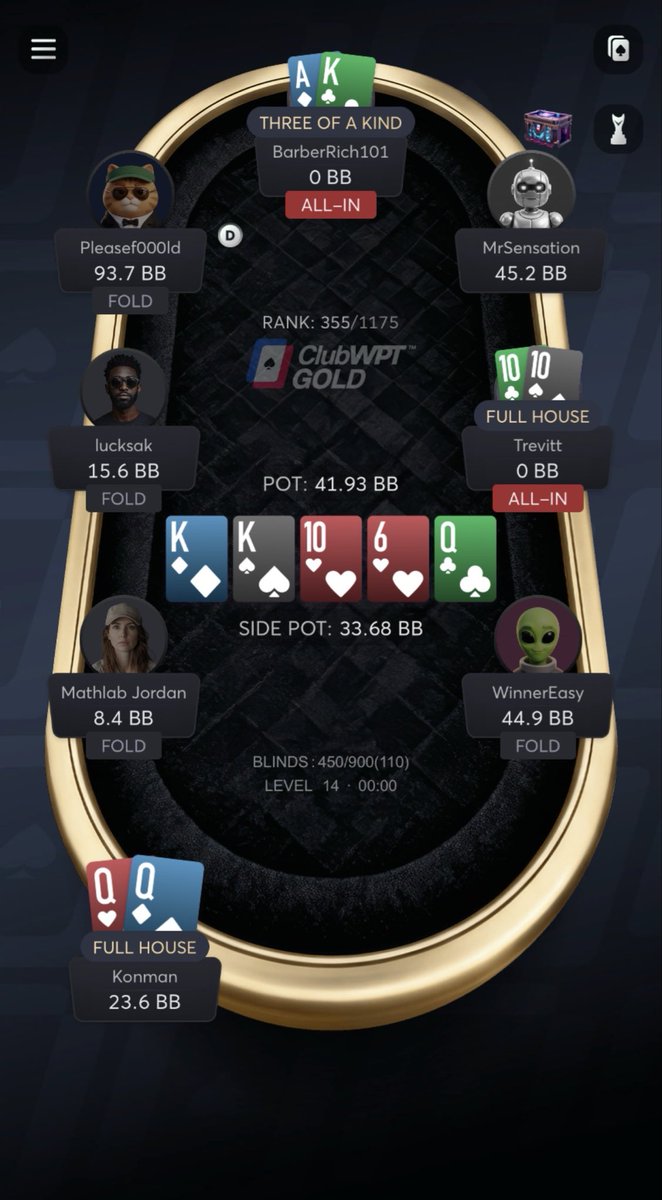 konman916's tweet photo. What a river holy crude!!! @ClubWPTGold https://t.co/s3QVYLYAoO