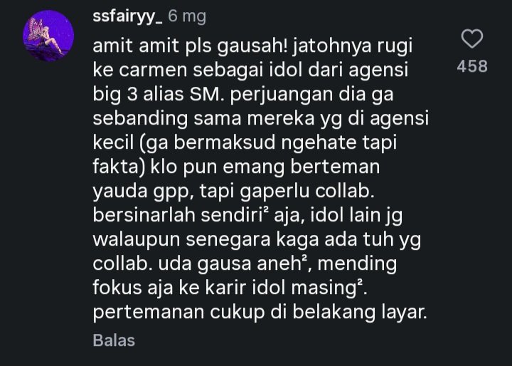 Ssohyunieshine's tweet photo. "Perjuangan dia ga sebanding sama mereka yang di agensi kecil"

Bukannya kebalik yaa?? Justru yang debut dari agensi kecil yang belum punya nama n power, kan harus ngerangkak dulu biar lebih dikenal banyak orang. https://t.co/UtDhO4YgC2