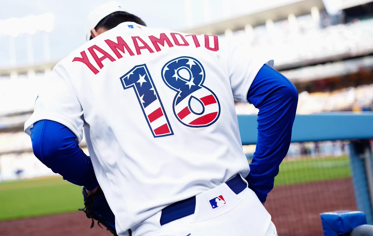 XLサイズ 山本由伸 アメリカ建国250周年記念 限定 ドジャース ユニホーム Full-Count MLB取材班 on X: 