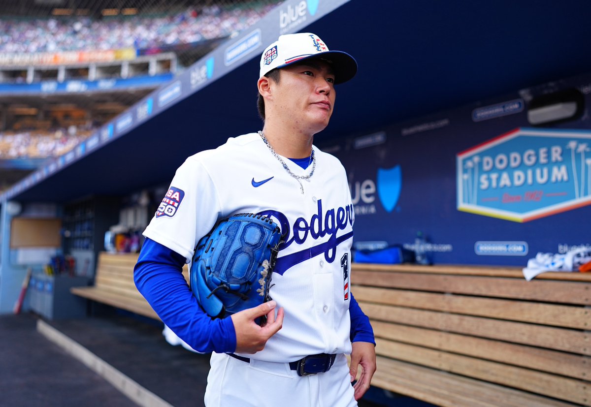 山本由伸投手、アメリカ建国250周年の日に先発。特別ユニフォーム🇺🇸