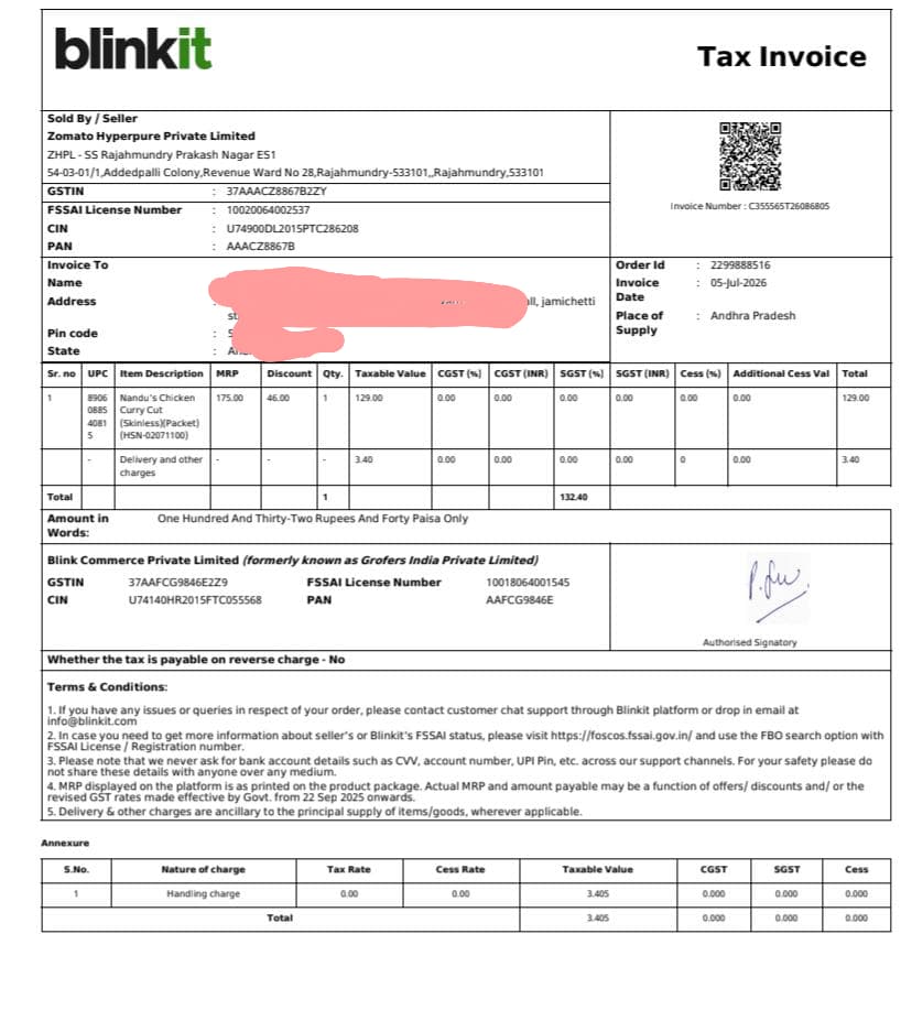 jsngaru's tweet photo. @blinkitindia I ordered chicken from Blinkit, but the manufacturing and expiry dates appear to be just stickers pasted on the pack, not original printed details. This is a serious food-safety concern. ur app only shows bot options with no human support. Please chk @blinkitcares https://t.co/PsDXEsmFQW