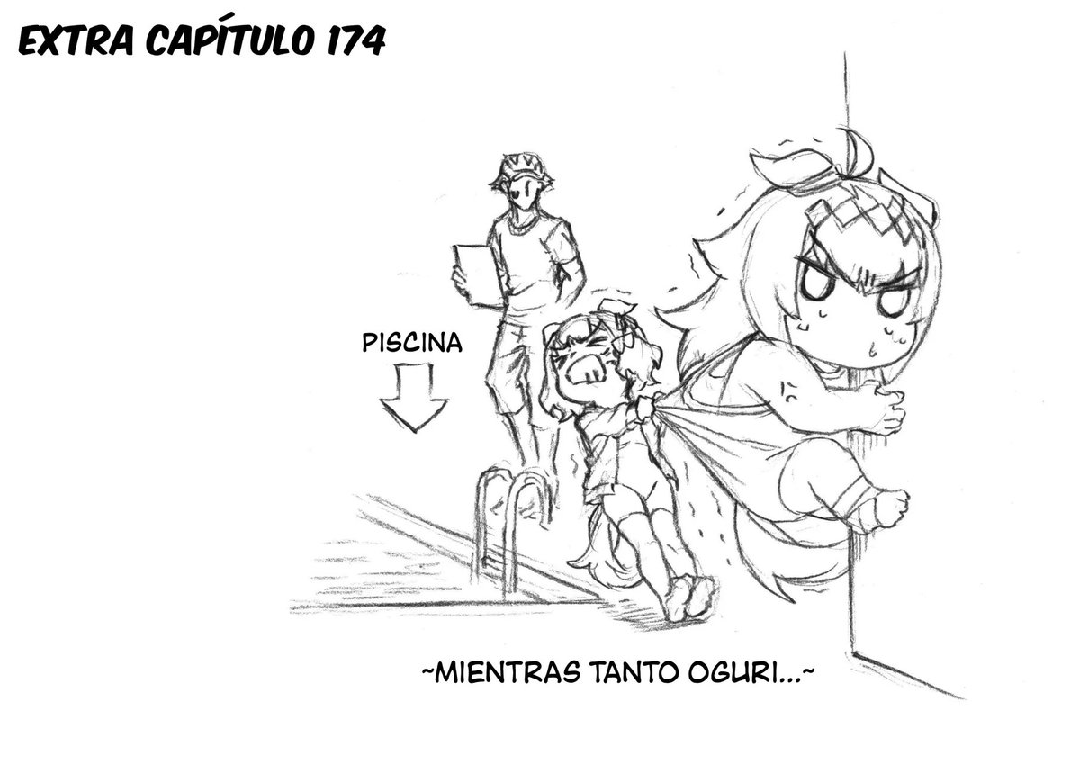MakishimaSh0ug0's tweet photo. Probablemente, lo único más difícil que hacer que Oguri nade en la piscina es lograr que haga dieta (esa directamente es imposible) https://t.co/wgJ24I8fKe