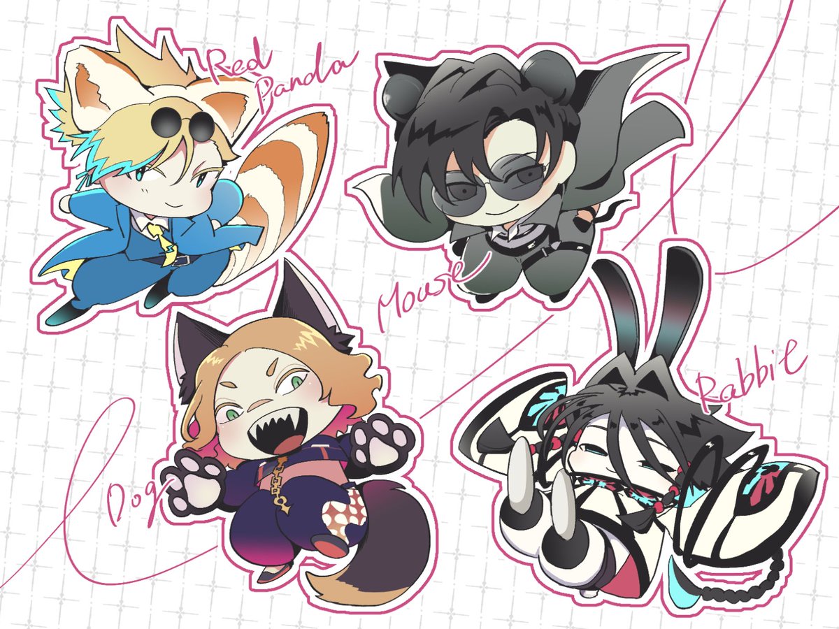 beichi1129's tweet photo. 【トゴスマ】アニマルSD🦝🐶🐭🐰 https://t.co/XY34EnHwET