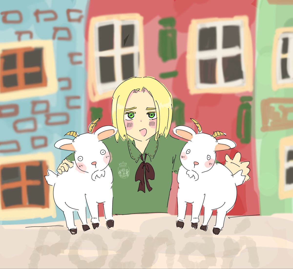 nou0toke's tweet photo. 「こいつらなー、やっと仲直りしたんよー」 https://t.co/swWc0FVbgh