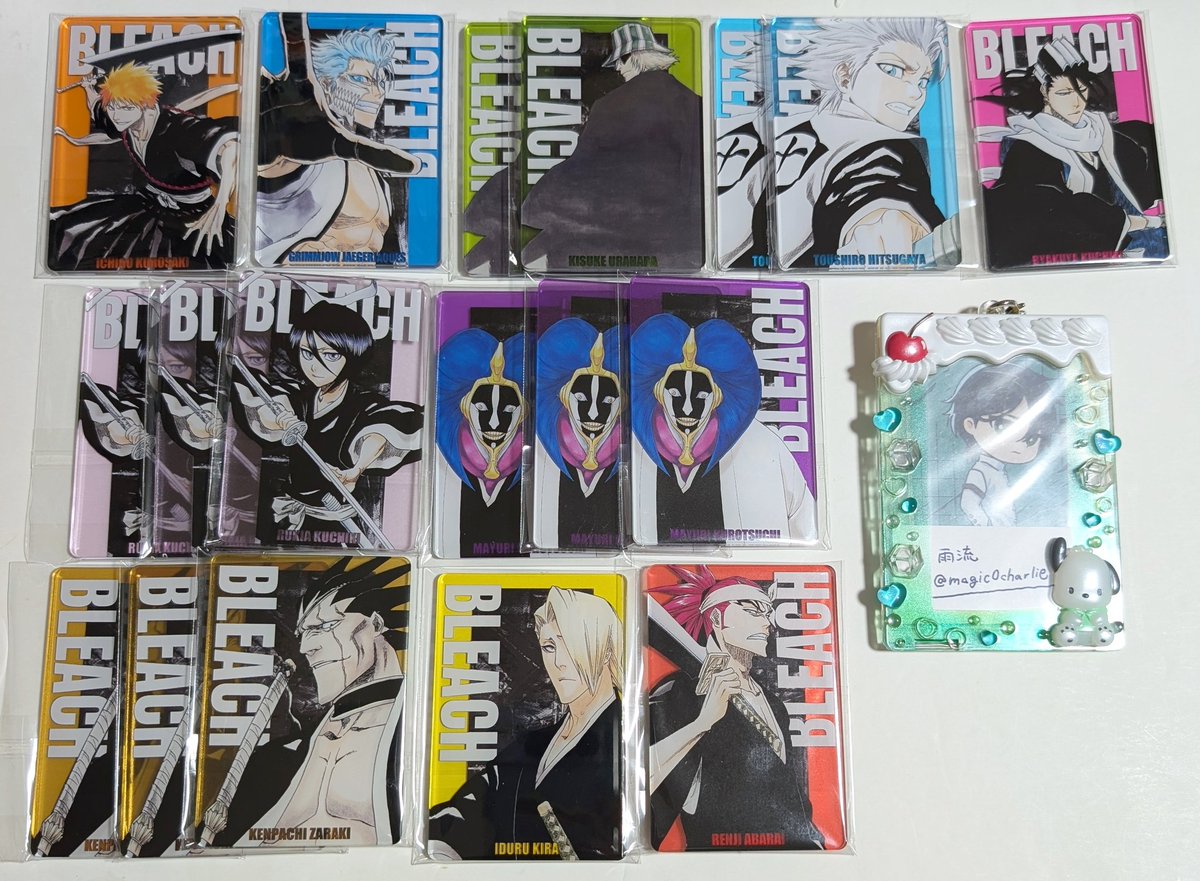 交換・譲渡】BLEACH デコレクション缶バッジ ステータスカード 譲：一