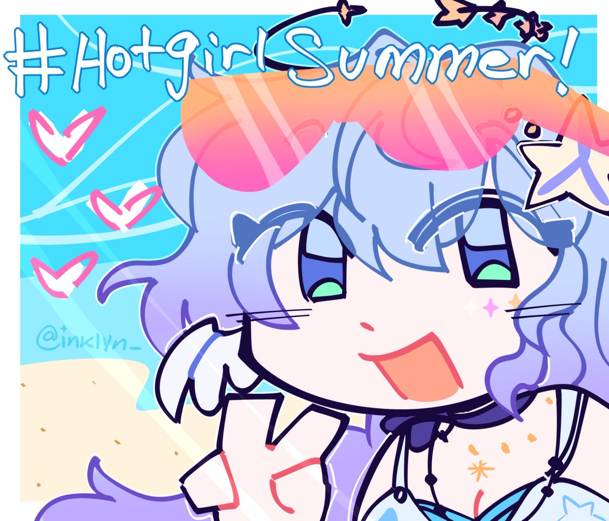 inklyn_'s tweet photo. ↳ IT'S A WHAT SUMMER??
── .✦ #RobinHSR #HonkaiStarRail https://t.co/bgRoZ3LvjU
