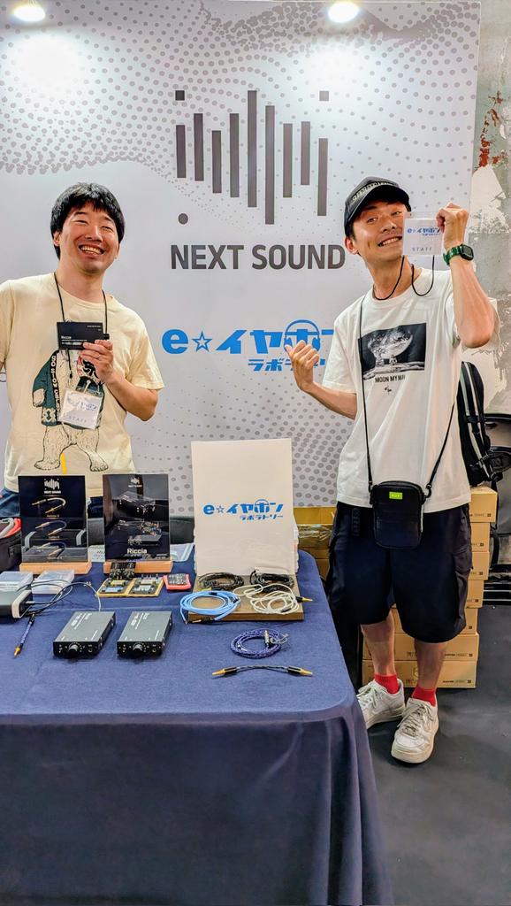 jmackbrew's tweet photo. 我らがe☆イヤホンの兄貴たち in 韓国 #PortableWAVE Audio Show 2026 https://t.co/ZaGaNEXkGG