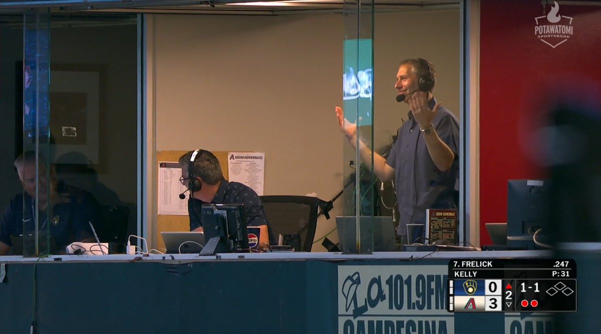 ESPNMilwaukee's tweet photo. You almost had it, @JoshMaurerPxP... Almost😂 https://t.co/sJ3prq33Py