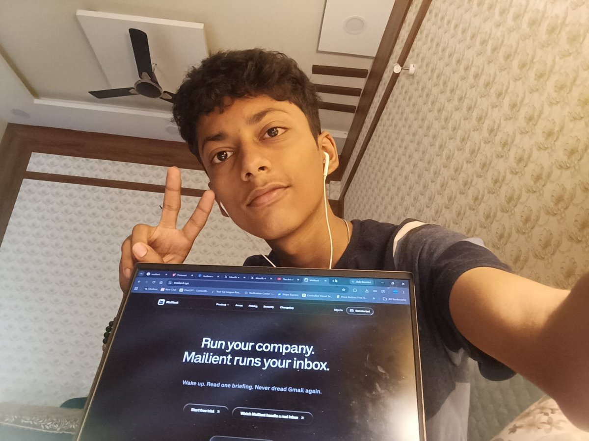maulik_5's tweet photo. Today I turn 15 years old 🥳

14 was one hell of a year.

• First heartbreak
• Found philosophy & psychology
• Started vibe coding
• Built multiple products
• Found Mailient
• Launched my first SaaS
• Started building in public
• 500+ founders connected on X
• Hundreds of founder conversations
• First users & trials
• First viral YouTube video on myself (4.3K+ views on long form)
• Learning distribution
• Learned execution > potential

Goals for 15:

• $30k ARR
• Master distribution
• Stronger body & mind
• Build relentlessly
• learn manipulation

The journey's just getting started. 🚀