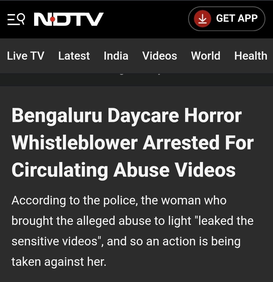 Saurabh_MLAgk's tweet photo. Whistleblower of systematic child sexual abuse has been fired from job & arrested by police

This is how law is being selectively used to punish and silent the whistleblowers across the country.

Intent behind circulating videos is to create outrage in middle class. This is being done because Govts do not act unless there is outrage and pressure.