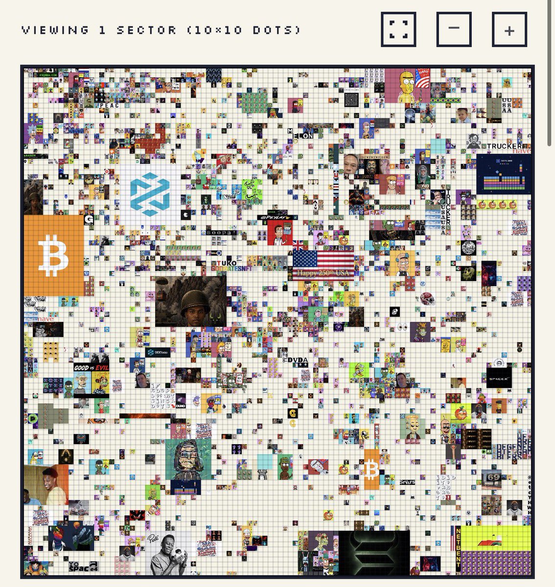 SrPeters's tweet photo. GROD IS FULLY BACK!

From now on, every single dot is being recorded on a special database for a special prize.

You'll figure it out soon.

2400 dots remaining to complete the SELL OUT.

https://t.co/5uyEmw1xsX https://t.co/sODFv5PiWc