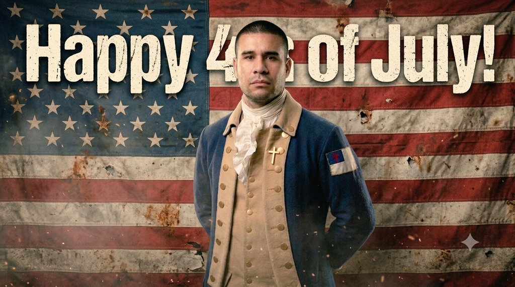 RiderforJesus's tweet photo. Happy 4th of July! Keep resisting. Keep saying no. Preserve your liberty and say "Christ is King!" https://t.co/oAf61c6DBN