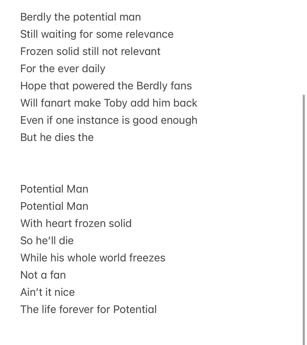 MattSin11111's tweet photo. Cooked up some lyrics 
#Deltarunechap5 #deltarune https://t.co/J36nhqRGo2