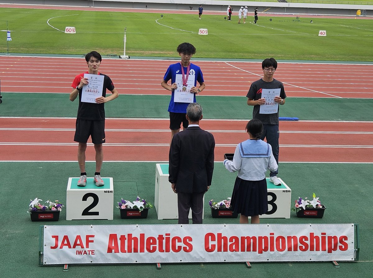 3322_maru's tweet photo. 2026岩手県選手権
男子5000mW決勝
🥇髙橋汰紅(順天堂大1) 20.31.23
🥈梶 光太朗(盛岡市陸協) 20.32.13
🥉宮森祐太(ｱｰｶｲｳﾞ) 20.45.95 https://t.co/spCFMRGCrY