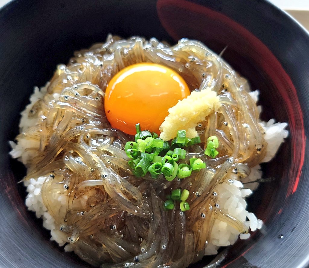 fudita's tweet photo. 田子の浦漁港食堂で赤富士(生しらす)丼 https://t.co/8U7LwUHpMj