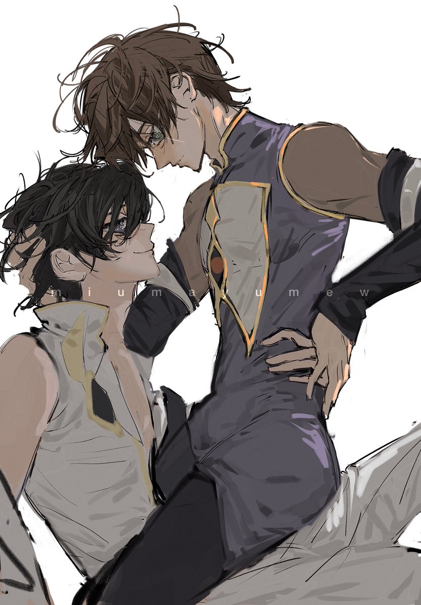 miumayumew's tweet photo. emperor and his most beloved knight #スザルル #suzalulu https://t.co/K4failesDX