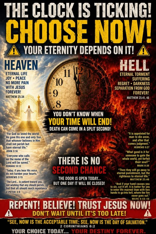 HarpazoDkl's tweet photo. ✍️None of us can guarantee that we'll be still around tomorrow! 

🗓️What's the point of striving hard to live "temporarily" for 80 or 90 years and neglect eternity?

👉Jesus is the Answer! https://t.co/N6yXydkNPU