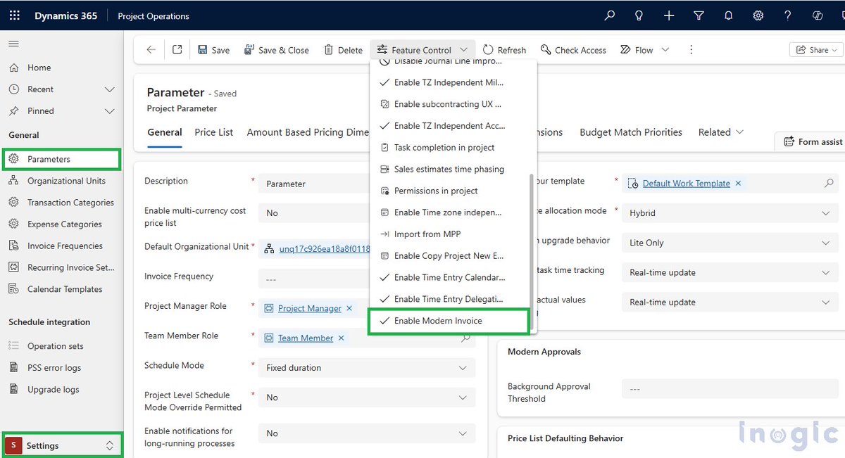 inogic's tweet photo. One small change to your invoicing process could save hours every month ⏳
Modern Invoicing brings faster edits, bulk actions, and a smoother billing workflow to Dynamics 365 Project Operations.
https://t.co/Q0D5EsRplD
#dynamics365 #CRM #ProjectOperations #Invoicing https://t.co/lg5ulamrOy