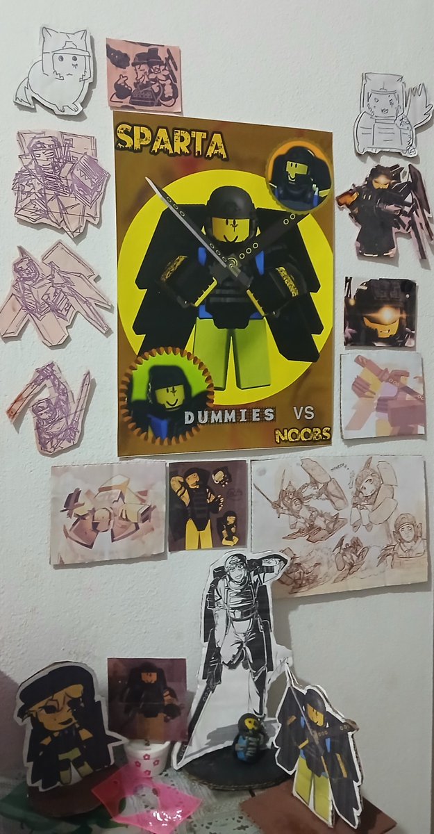 damnt1s's tweet photo. Yo do u guys like my Sparta wall from the HIT game #dummiesvsnoobs https://t.co/f1DCUvcftu
