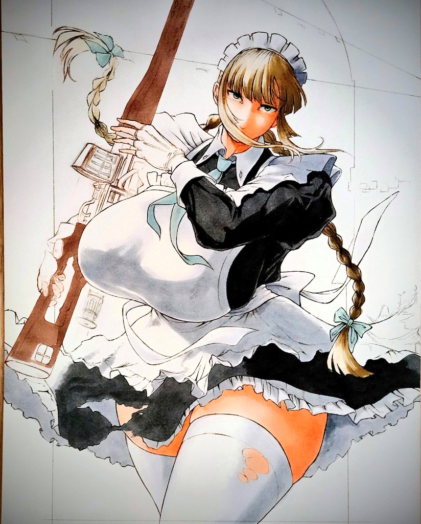 BoX5Y5mKjlmSnI1's tweet photo. やさしいメイドさん　＃イラスト https://t.co/aLJYXixegr