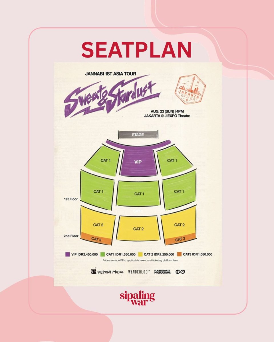 sipalingwar's tweet photo. OPEN JASWAR JANNABI 1ST ASIA TOUR: SWEAT &amp; STARDUST In Jakarta

Kita Open Jaswar untuk SWEAT &amp; STARDUST In Jakarta yaa!

💌 Fee 150k
🔒 Service fee after secure
✅ Data customer
✅ Self payment
❌️ NO DP BOOKSLOT

📩 isi form https://t.co/vonuSJVfOg untuk secure slot🤗 https://t.co/iMct8S6uw8