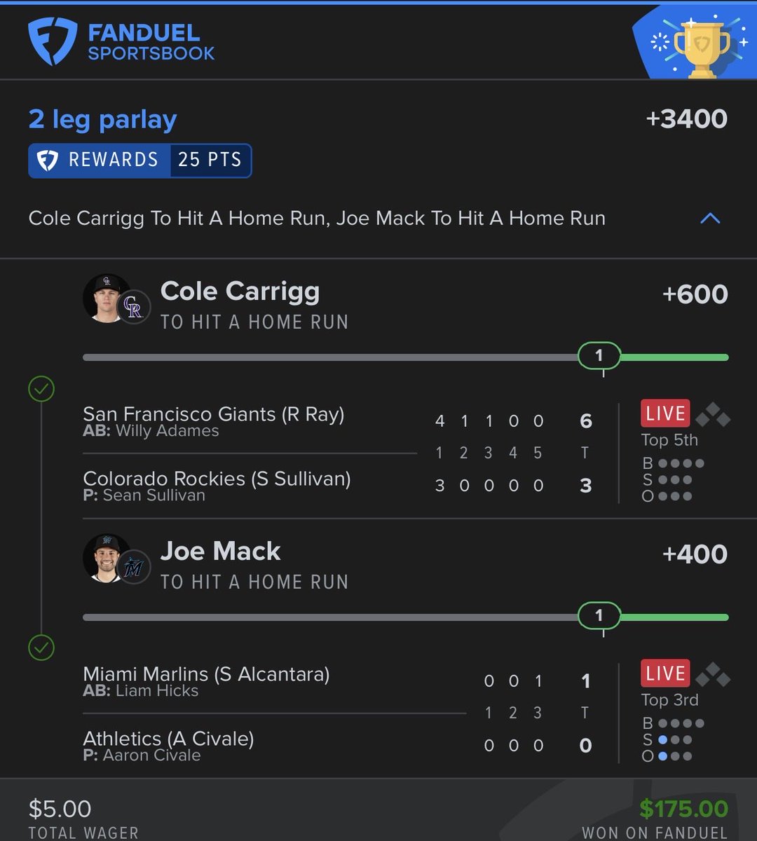 TheHoodDoc06's tweet photo. @HomeRunPredict best investment I ever made in gambling https://t.co/tpLe0AxtIr