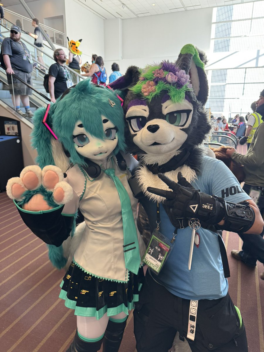 graviidywolf's tweet photo. Anthrocon pics!!! :3

#furry #furries #fursuits #anthrocon #anthrocon2026 https://t.co/dn2NBji1a1