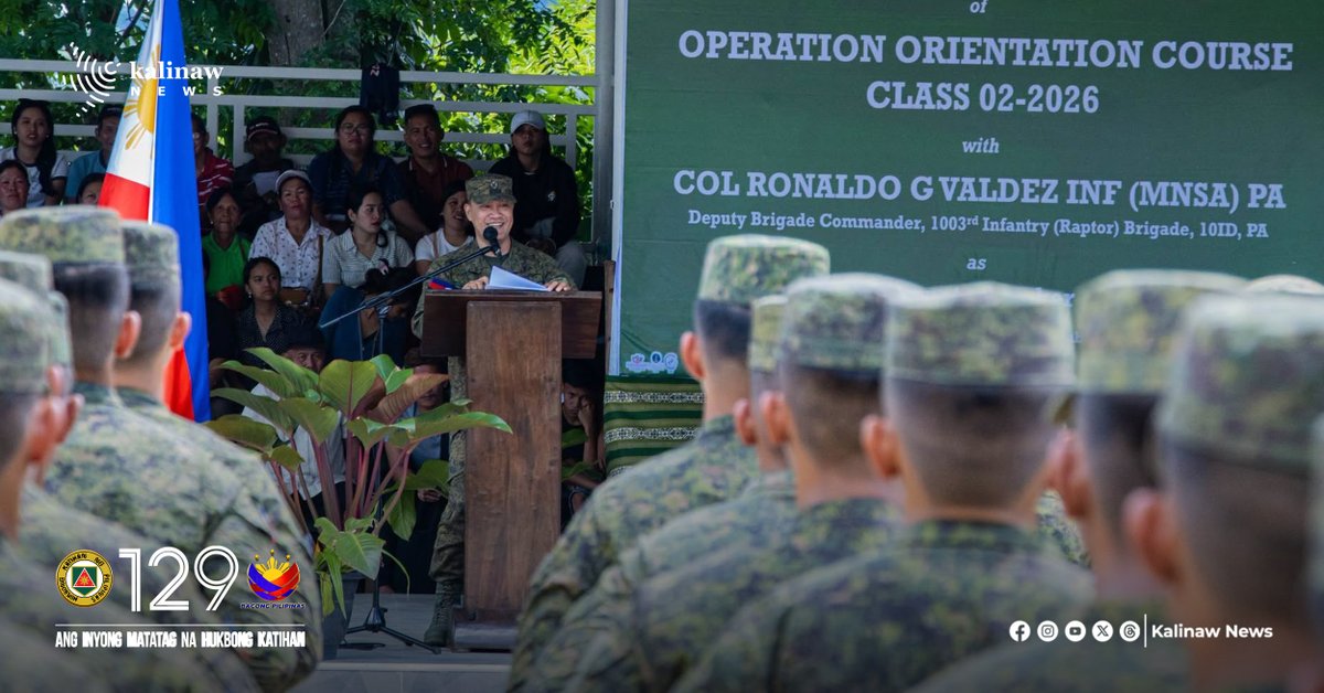 KalinawN19869's tweet photo. One Hundered Thirty-Five (135) New Privates Complete Operations Orientation Course, Boost 10ID Mission Readiness
Read: https://t.co/8RQ0iSid5j
#OneAFPOnePhilippines
#StrongAFPStrongPhilippines
#AngInyongMatatagNaHukbongKatihan
#Army129
#CATEXKatihan https://t.co/hZF36PF07R