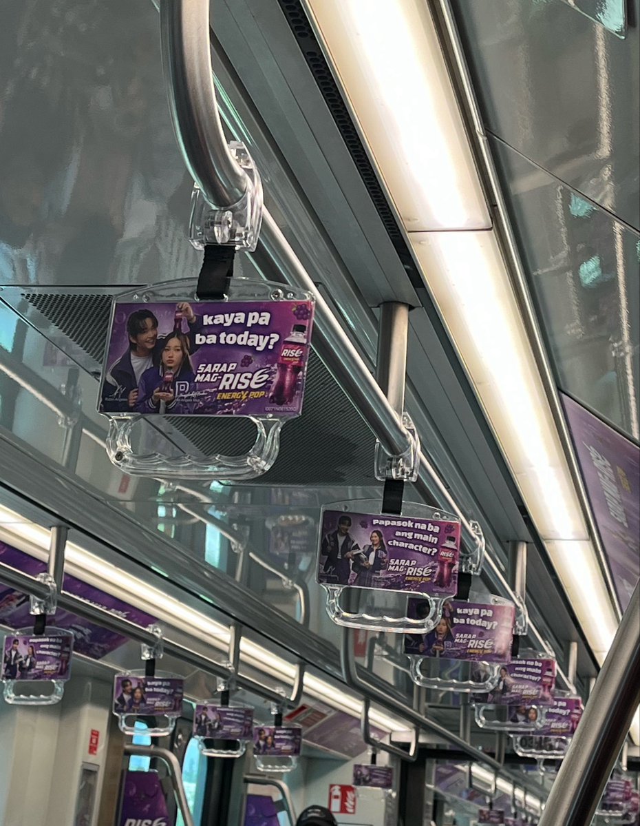 AtesofRabGel's tweet photo. Uy may nakita ako!

RabGel Rise Energy Pop Public transpo ads!💜🍇⚡️

Yung kilig at tuwa ko for them!🩵🩷

#RiseEnergyPopRABGEL https://t.co/Ho2h1HLaoa