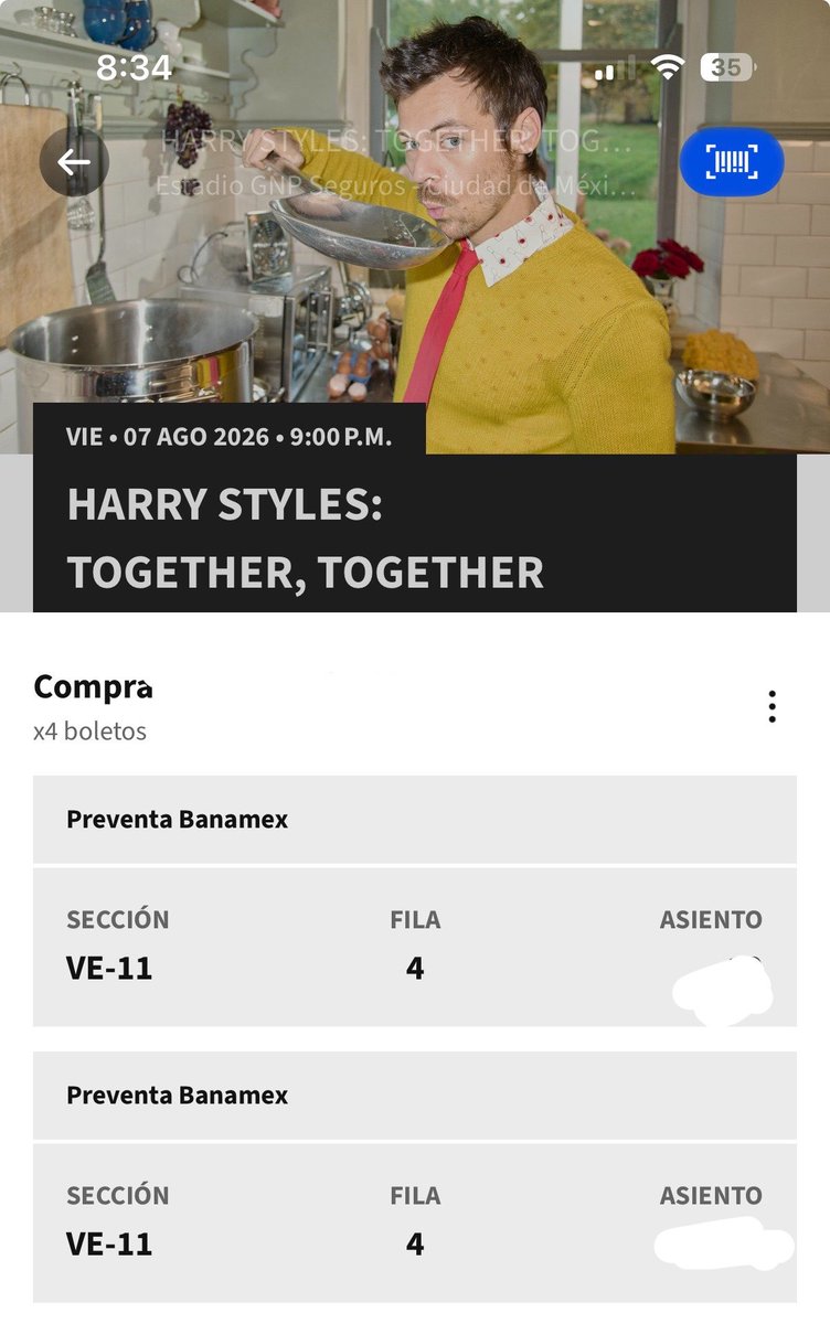 cherrygoogie_'s tweet photo. Hola, vendo mis dos boletos para harry el 7 de agosto en CDMX al precio que me costaron :) son en Verde 11

Tengo un ig con referencias de merch de kpop y por lo mismo hasta puedo aceptar pago con tarjeta de crédito https://t.co/ztj1xQ4kp9