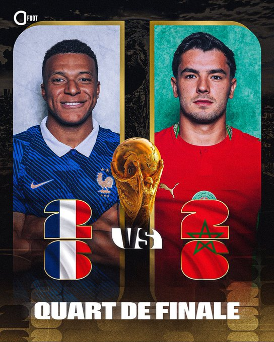 المغرب Vs فرنسا في ربع نهائي كأس العالم 