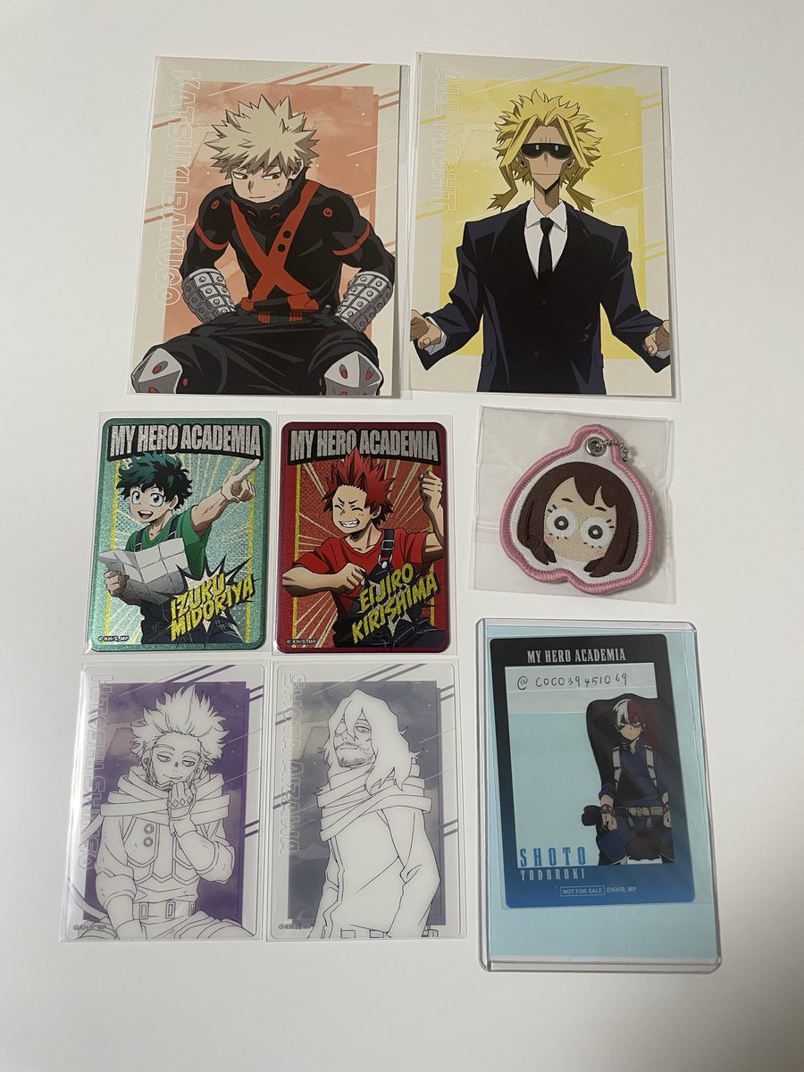COCO39451069's tweet photo. 【交換】僕のヒーローアカデミア　ヒーロープラザ　ヒロアカ　ヒロプラ　ロフト
譲
画像の緑谷、爆豪、オールマイト、切島、心操、相澤、麗日
求
各同種轟
本日夕方〜池袋手渡し可能
別日都内手渡し手渡し＞郵送
検索からもお気軽にお声掛けくださいませ🙇 https://t.co/rbvwv6HT9I