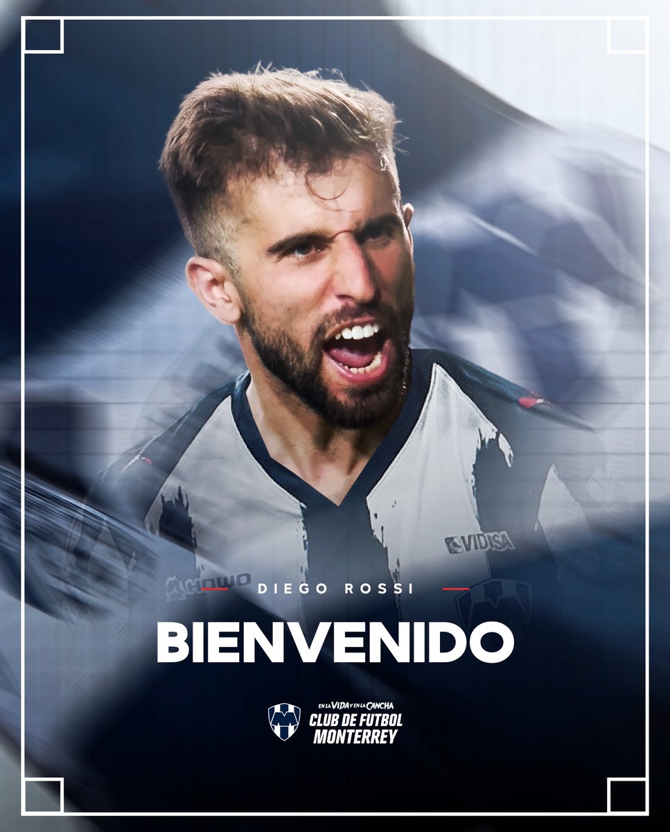 24_morelos's tweet photo. OFICIAL: DIEGO ROSSI ES NUEVO JUGADOR DE RAYADOS
Rayados anunció la incorporación del delantero uruguayo #DiegoRossi como refuerzo para el Apertura 2026.
El atacante llega con un destacado recorrido internacional, tras conquistar títulos en tres países, acumular 133 goles como profesional y conquistar la Bota de Oro de la #MLS.