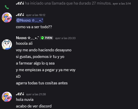 AliDeCorazon's tweet photo. No sé porque enfadarse y no hablar en priv. Todo estaba pactado con Nuvia. Es para crear contenido, como vosotras decís. Nuvia me habló y fue la única junto a Vicky que lo hizo. Os dejé el siguiente mensaje y ninguna me respondió. Sobre el rol, nunca se me especificó nada 🫠 https://t.co/wh4rFJOsrM