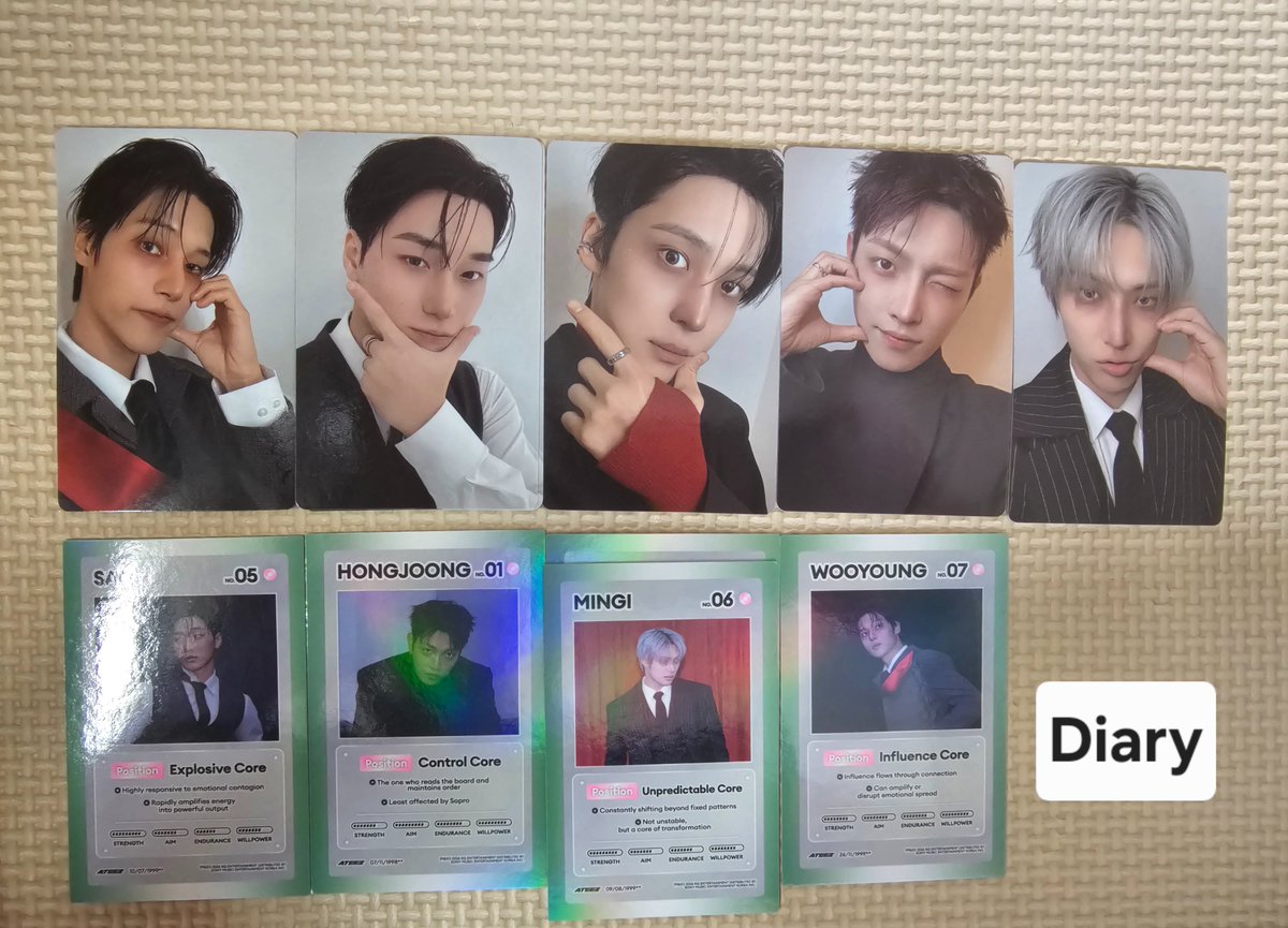 __moomoochan__'s tweet photo. ATEEZ GOLDEN HOUR : part.5
交換 トレカ シリアル

譲  画像

求 🇯🇵リリイベ ATINY盤、一般シリアル 又は 同種ヨサン
(シリアルの場合 n(当方):1)

お声がけよろしくお願い致します🙇‍♀️
#ATEEZ交換 https://t.co/ghoxTcCMTk