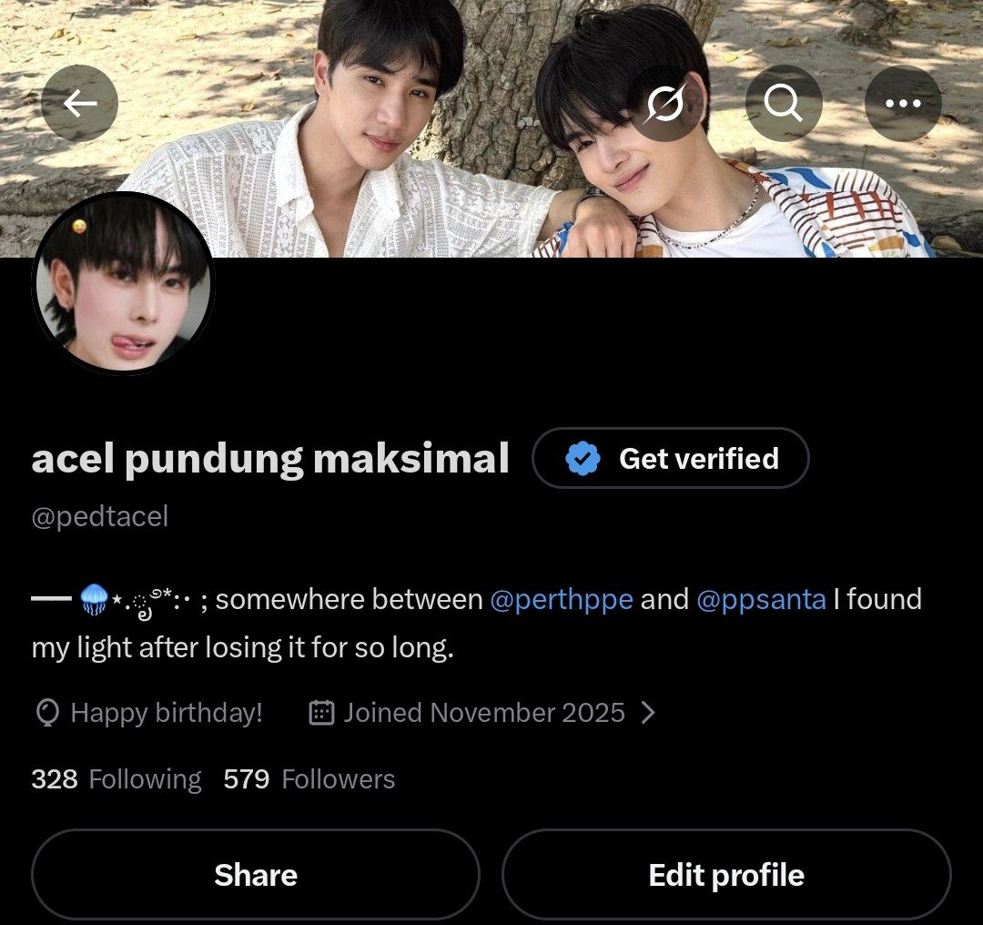 acel GA on pinned tweet media