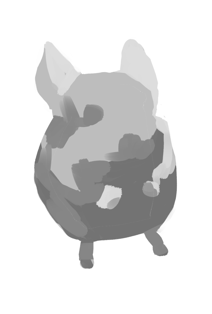 ginnezu33's tweet photo. 大まかに陰影を描いて色を調節してから細いペンで毛並みを足しています。 https://t.co/kZkJJSBCIF