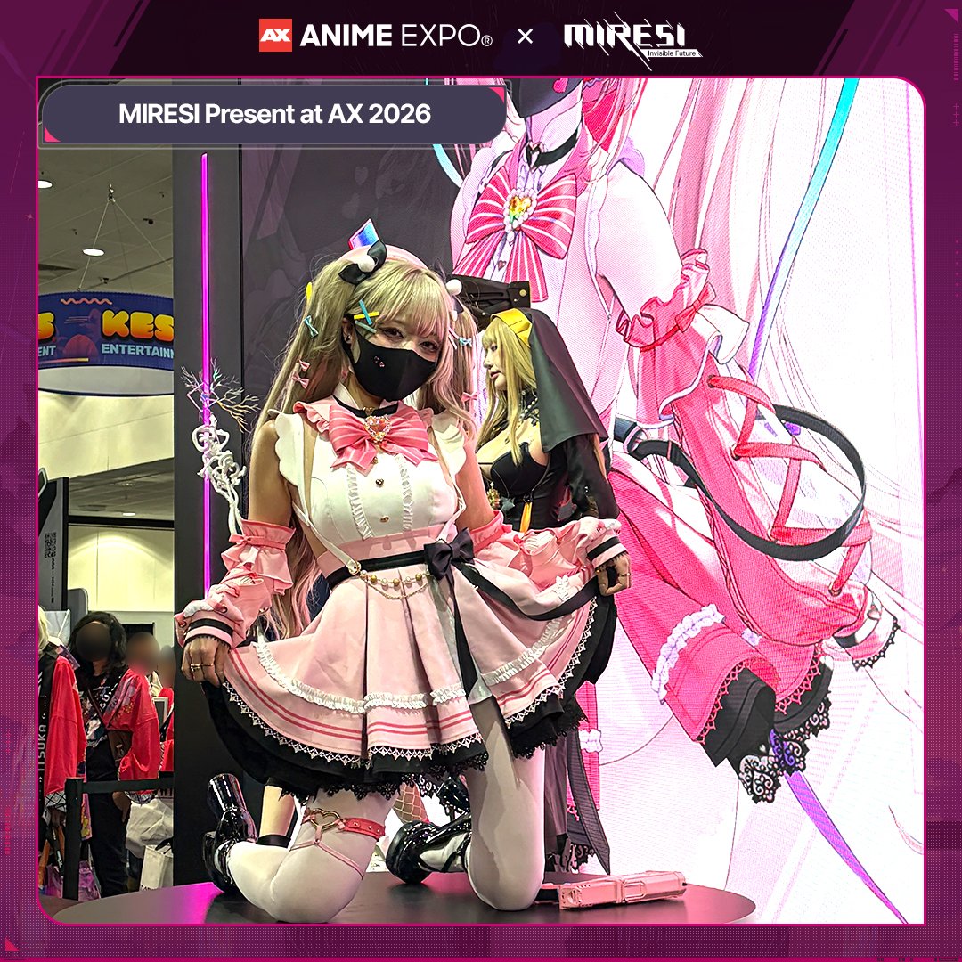 Miresi_en's tweet photo. Beautiful Returners spinning on the turntable📷
We captured some can't-miss moments!

#AX2026 #AnimeExpo2026 #AnimeExpo #MIRESI #InvisibleFuture https://t.co/Now5EuvduX